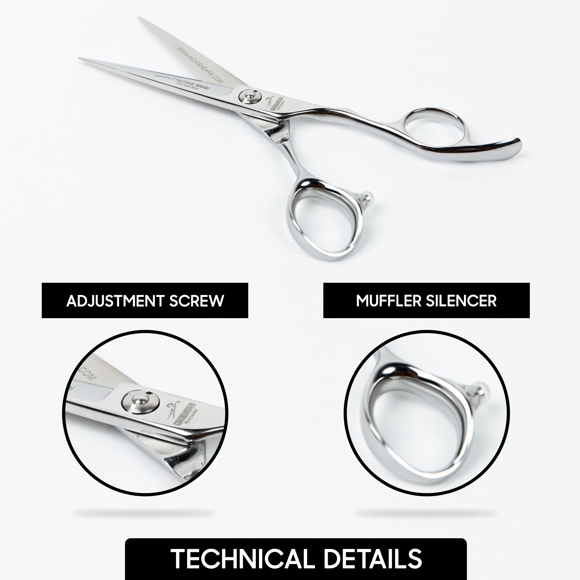 Professional Hair Scissors (Golden Shade) - (ELITE - UBD)