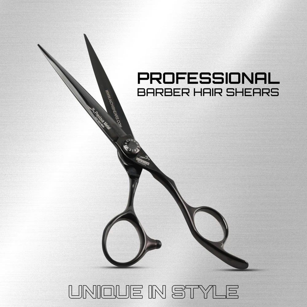 Professional Hair Cutting Scissors (Black) - (ELITE UBC) | Aichishears